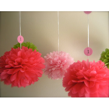 Tissue Paper POM Poms for Home